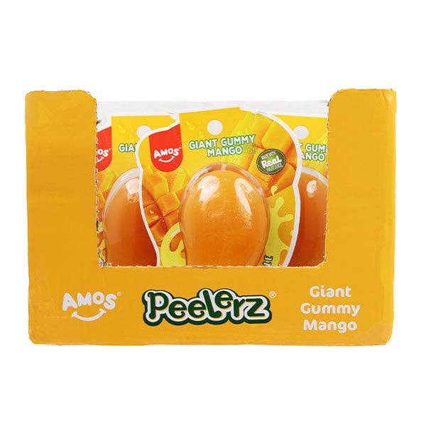 Showcase - Wholesale Gummy - Amos Peelerz Giant Gummy Mango Peelable Candy (4.76oz)3