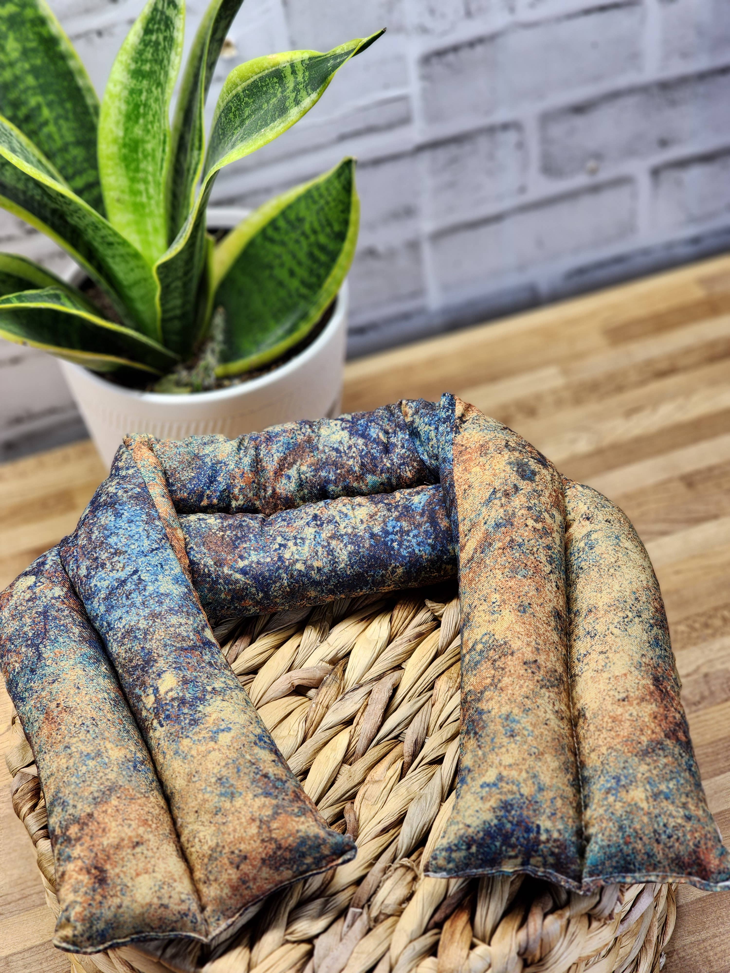 Calm Your Vibes - Vente Oreiller de spa/de thérapie - Housse lavable pour coussin yeux en coton 100 % - Forme cœur et cou8