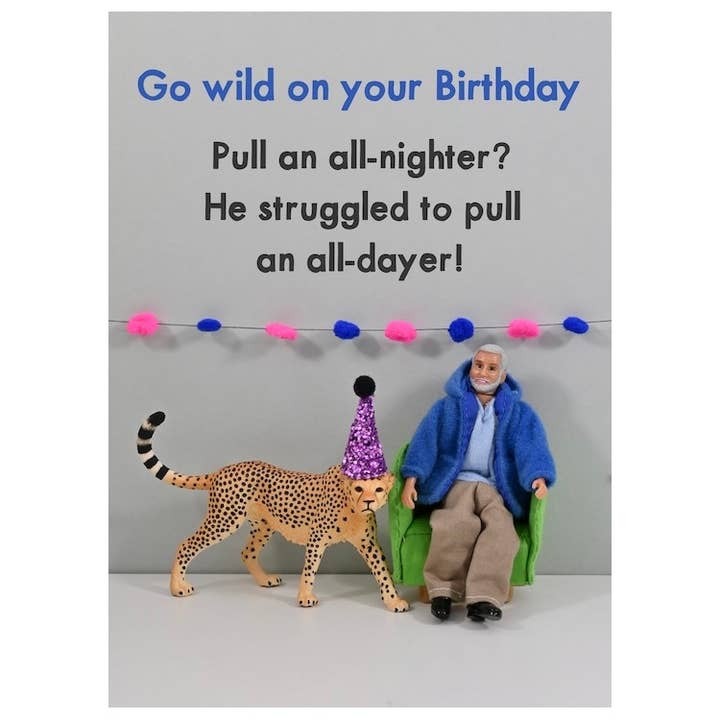 All Nighter | Happy Birthday | Cards for Him | Humour for wholesale by Bold & Bright