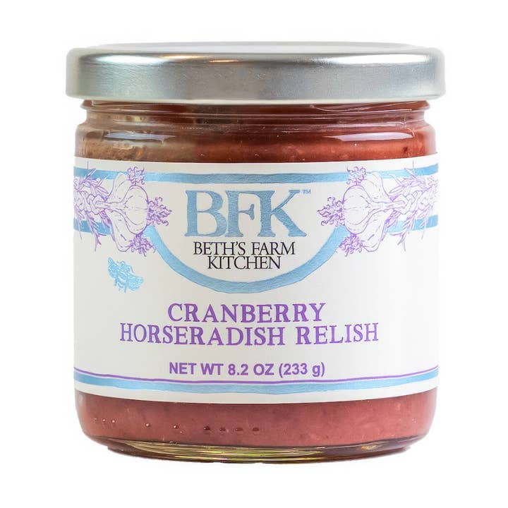 Beth's Farm Kitchen - Vente Sauce relish - 1/2 caisse de relish au raifort et aux canneberges - 6 pots0