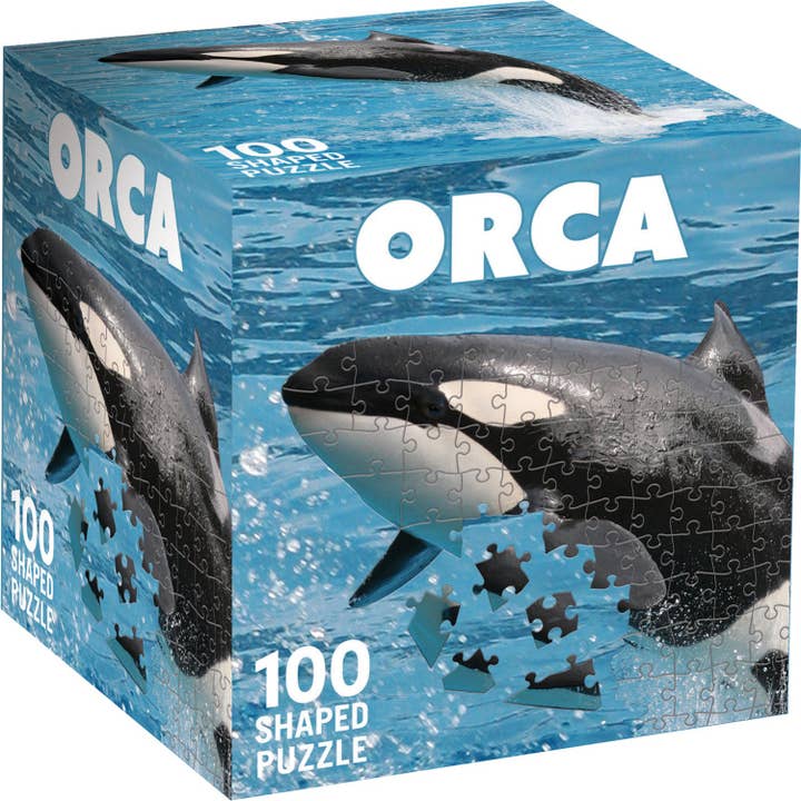 Masterpieces Puzzles - Wholesale Puzzle - Adult - Orca 100 Piece Shaped Jigsaw Puzzle