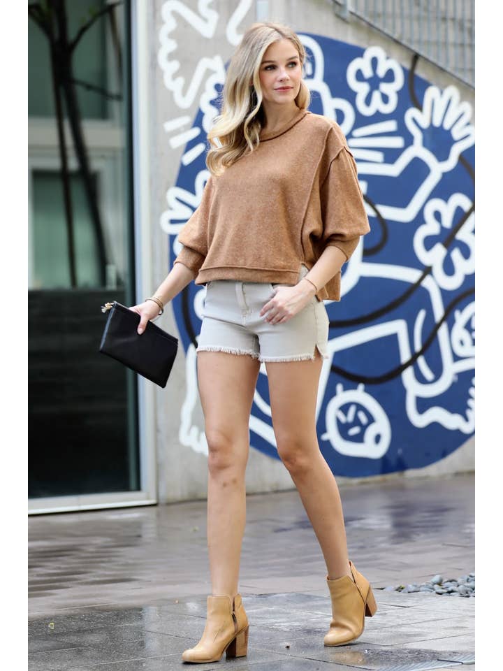 42POPS - Wholesale Knit Sweater - Women's - "...HACCI OVERSIZED EXPOSED-SEAM SWEATER
