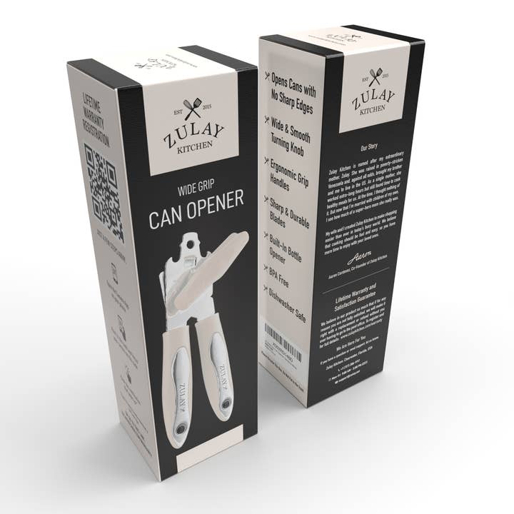 Zulay Kitchen – Abre-latas por atacado – Abre-latas resistente com grande botão de rotação17