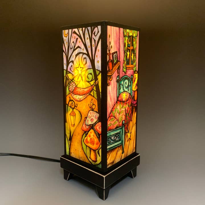 Macone Clay / Spooner Creek - Wholesale Accent/Desk Lamp - ML97 - Fairy House Lamp1