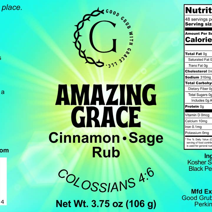 Good Grub with Grace LLC. - Wholesale Rub - Amazing Grace7