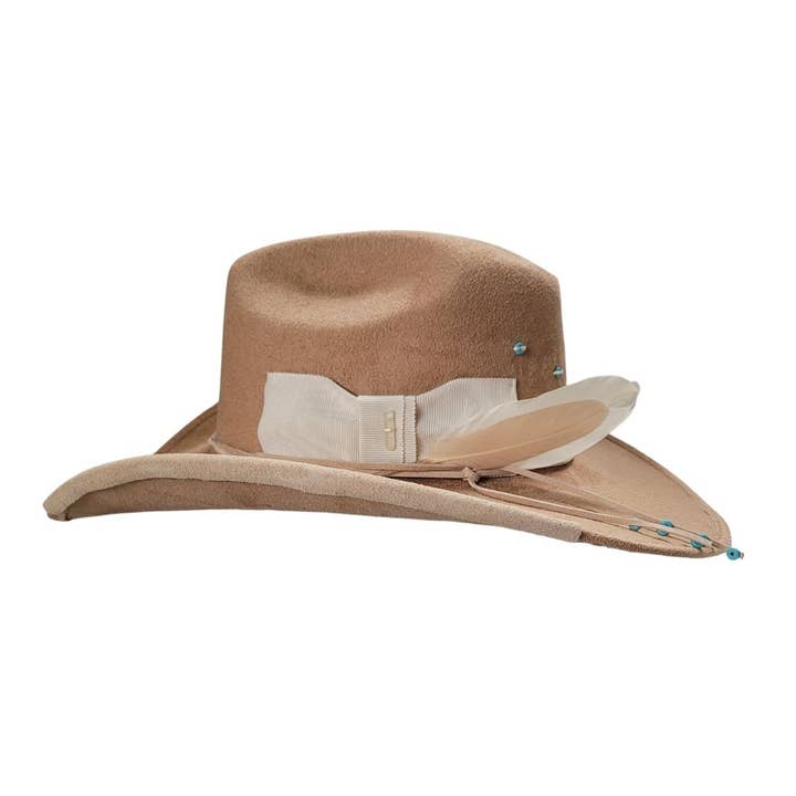 Camel Joey Cowboy Crown Hat for wholesale on Faire4