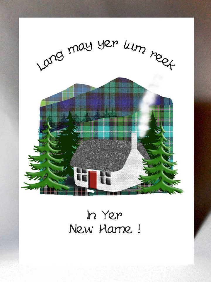 Scottish New Home Cottage Housewarming Card for wholesale by Wee Wishes