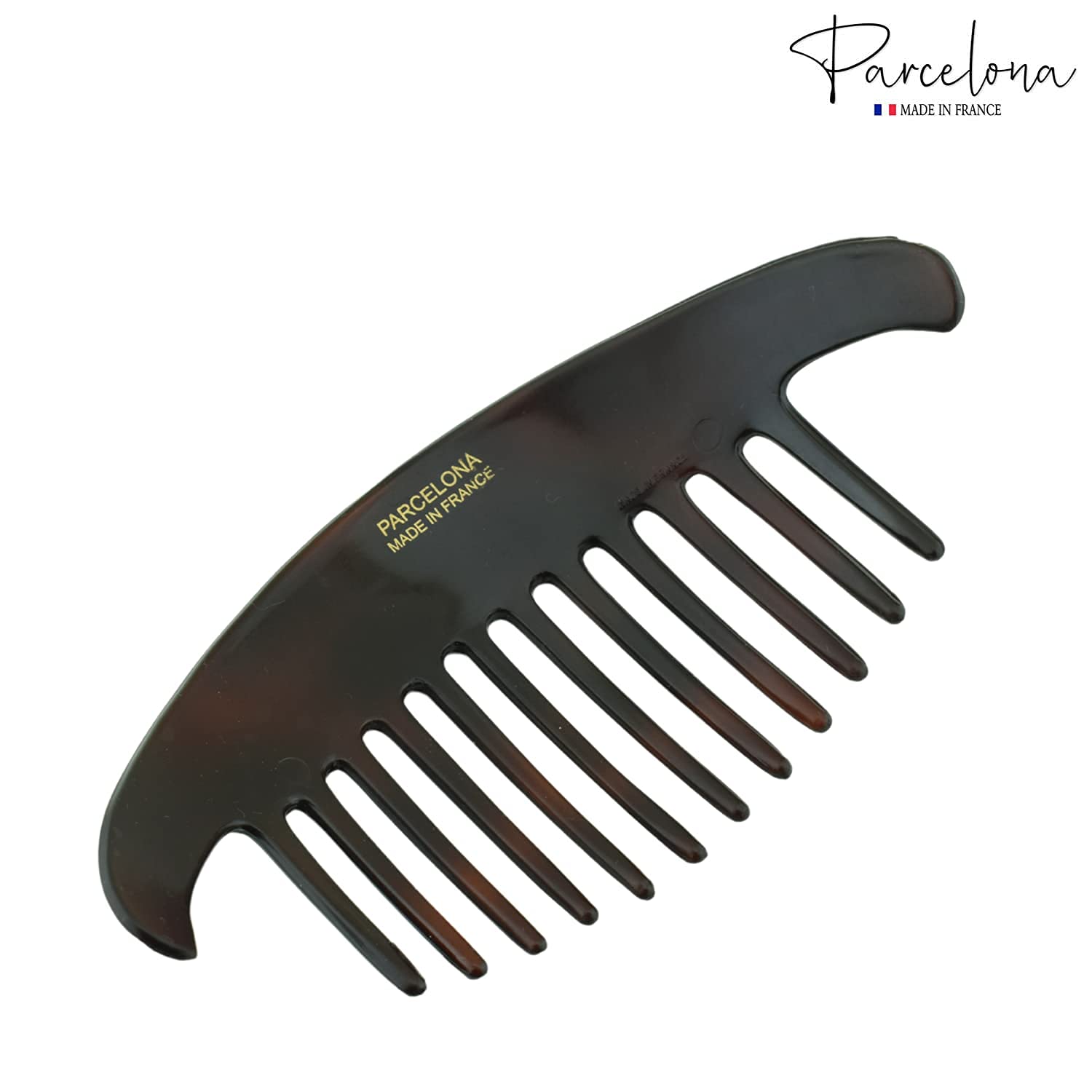 Parcelona - Wholesale Hair Brush/Comb - Parcelona French Alice Large Celluloid 12 Teeth Side Hair Combs for Women 2 Pcs19