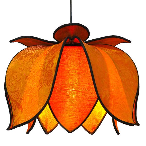 Hanging Blooming Lotus Lamp - Sun for wholesale by Om Gallery