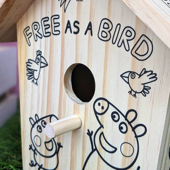 Robert Frederick Ltd - Venta al por mayor Kit de manualidades - Niños - Peppa Pig Pinta tu propia casita para pájaros4