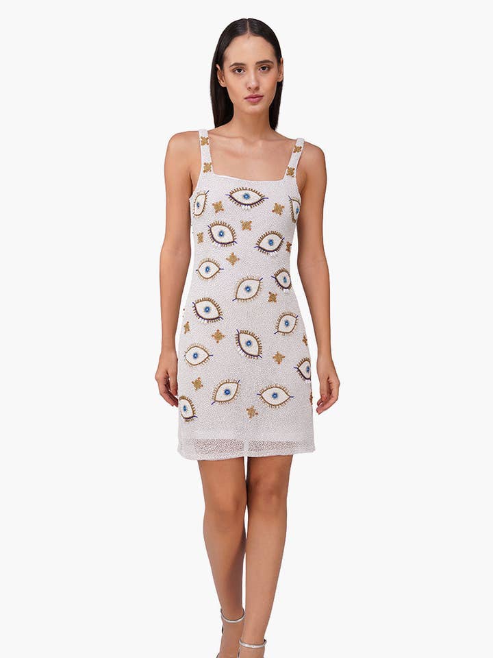 Ensemble de 6 robes moulantes ornées de perles en forme de goutte (S, M & L) pour la vente par America & Beyond