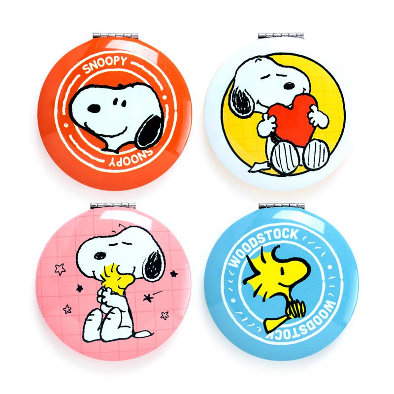 Puckator EU - Wholesale Compact Mirror - Peanuts Snoopy & Woodstock Compact Mirror1