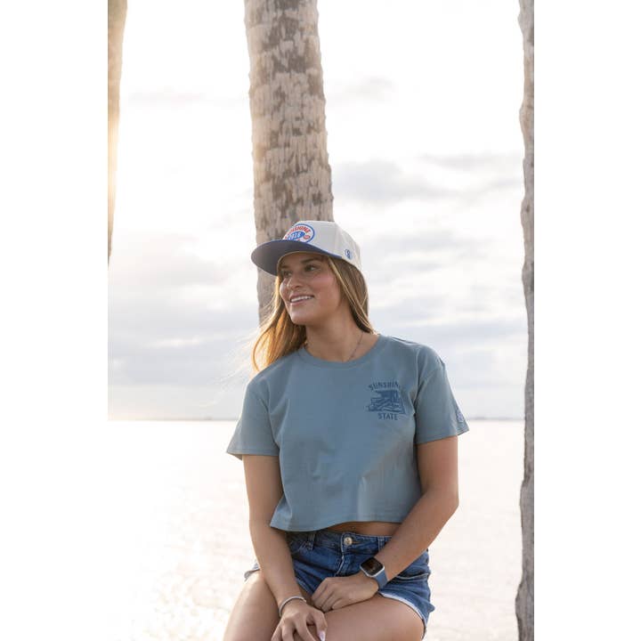 Sunshine State Lifeguard Stand Crop Tee for wholesale by Sunshine State Goods