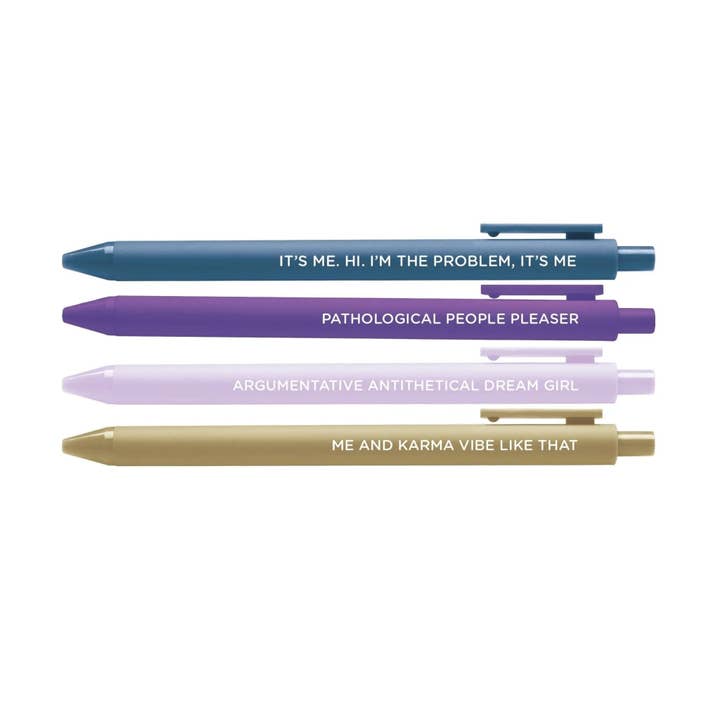 MangoIllustrated - Wholesale Pen - Midnight Musings jotter gel pen set4