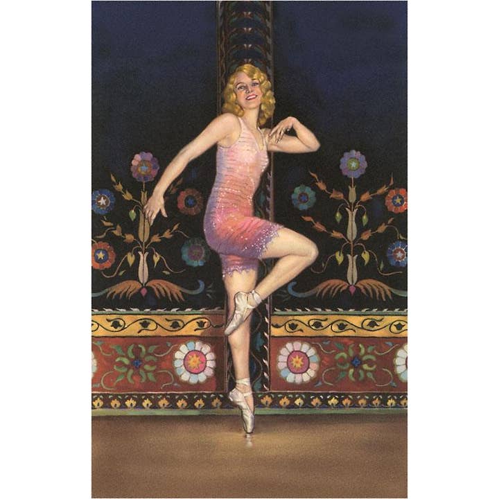Found Image Press - Wholesale Magneet - Magnet AP-12 Art Deco Gordijn en Danseres
