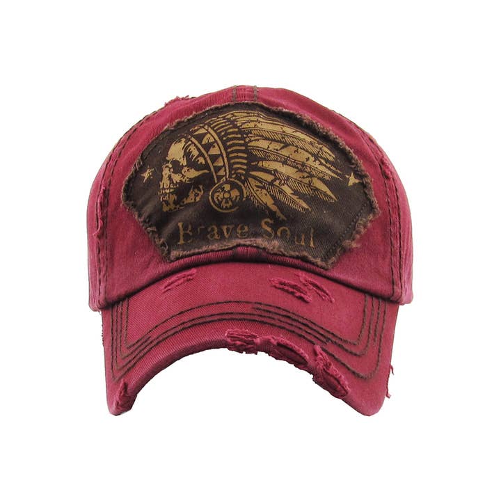 Hana – wholesale Baseball cap – Women's – BRAVE SOUL Vintage Distressed Baseball Cap