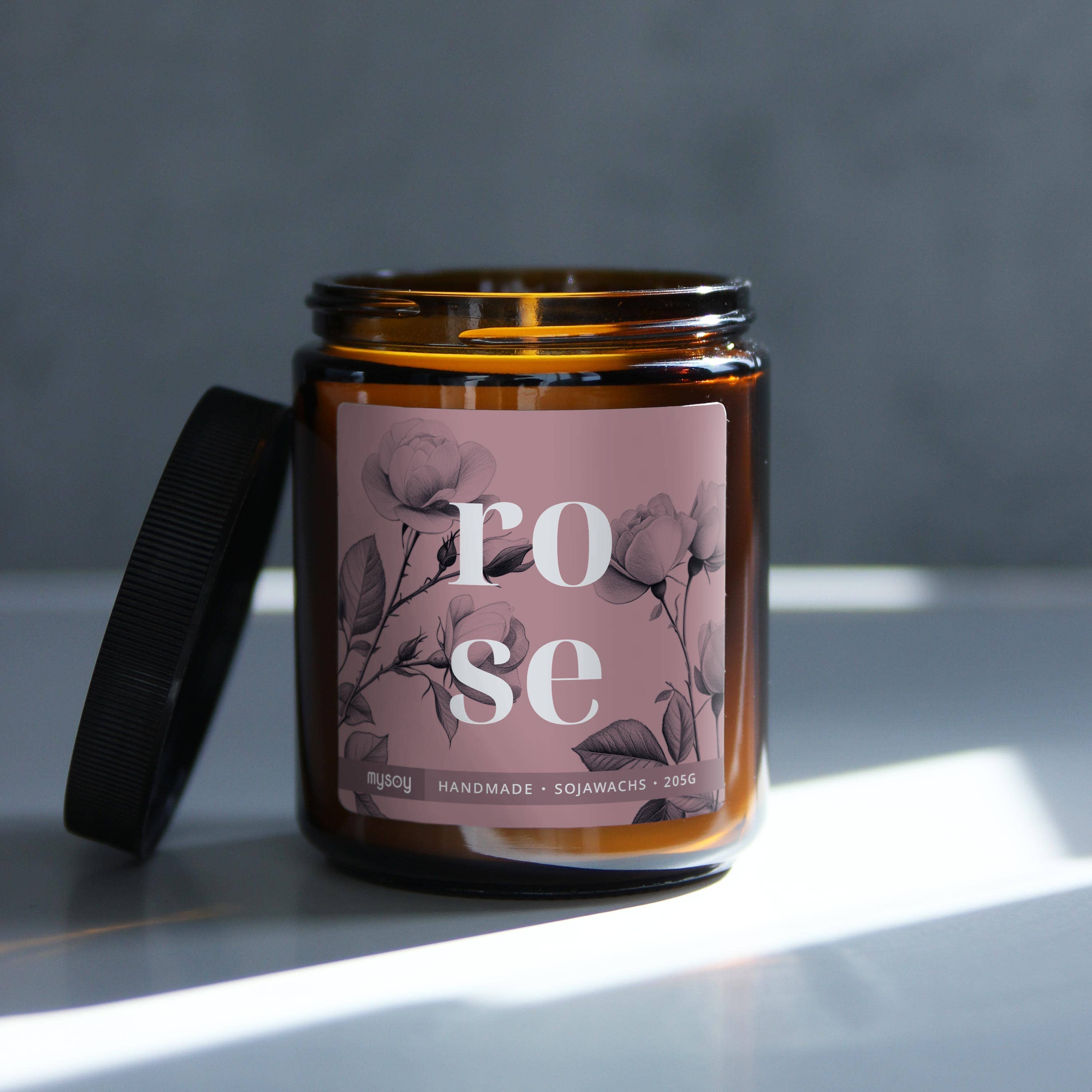 mysoy‎® Duftkerzen-Manufaktur - Vente Bougie en bocal - bougie parfumée en verre blooom | Rose0