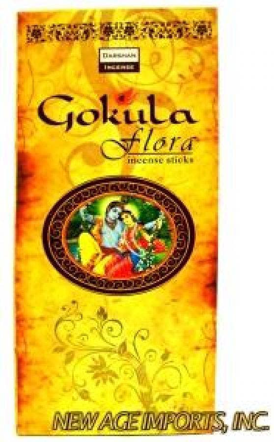 GREENROOTS USA LLC - Wholesale Incense - Darshan Gokula Flora Incense 20 Grams -14 Sticks Pack - (6/B