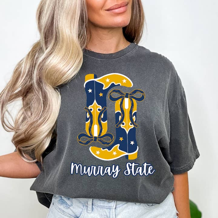 Murray State Game Day Boots Shirt, Racers, Game Day,Football for wholesale by Bella Marie Apparel & Co