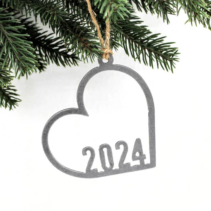 Fell in Love Heart 2025 Ornament for wholesale by Keystone Steel Co.