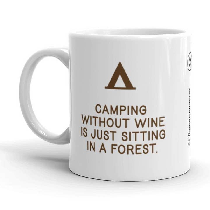 Camping without wine. for wholesale by Peas & Honey