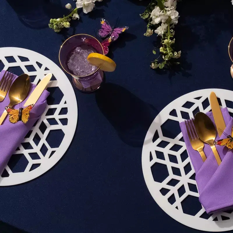 Gee Di Moda - Wholesale Tablecloth - Heavy Duty Washable Polyester Rectangle Tablecloth58