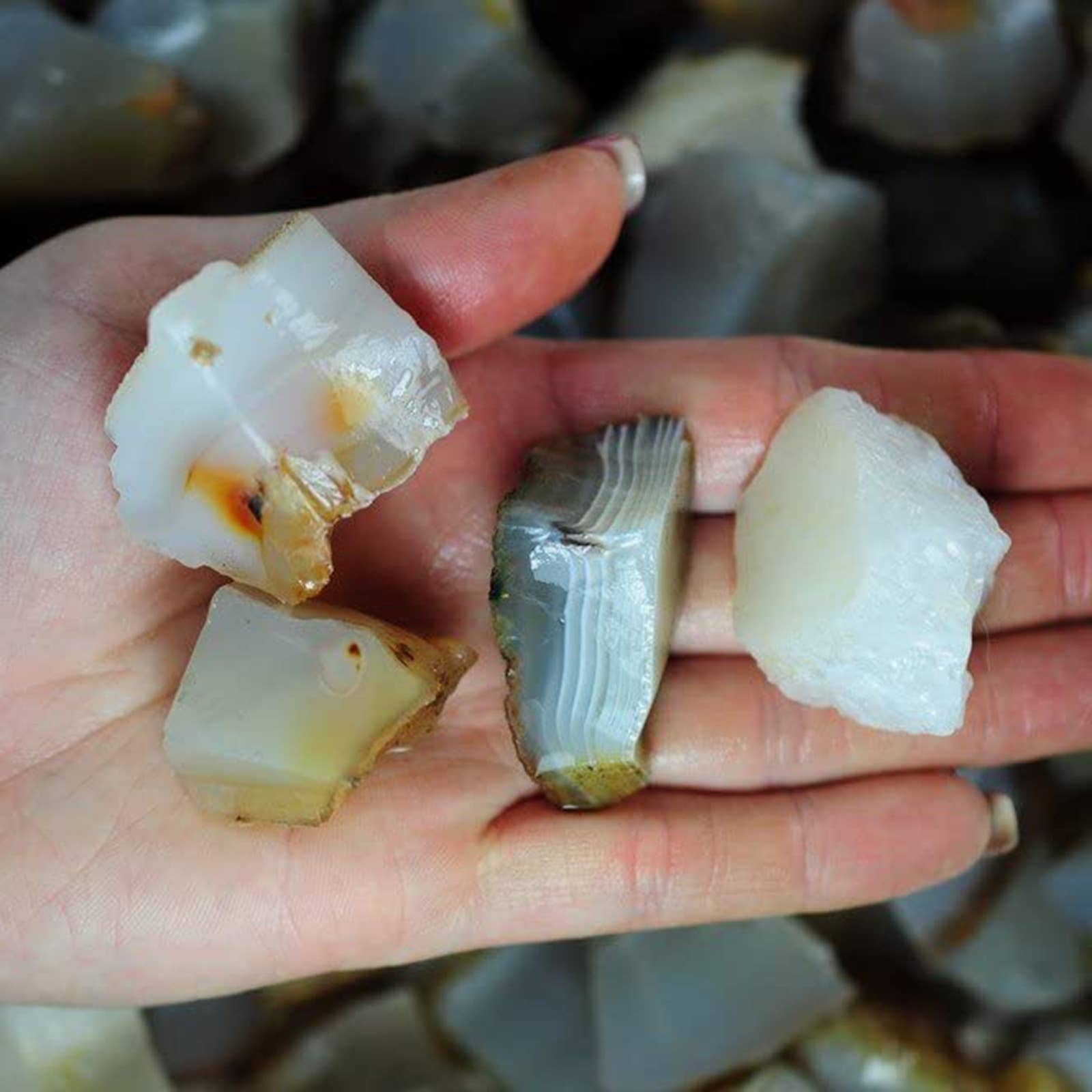 Fantasia Mining - Wholesale Spiritual stone/crystal - Rough Agate Crystals - Raw Natural Stones (1 lb)3