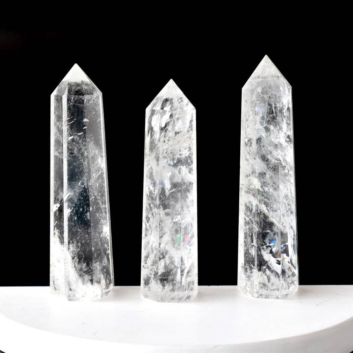 Obelisk | Crystal Quartz | Crystal Tower | Crystal Point for wholesale by Soothing Crystals
