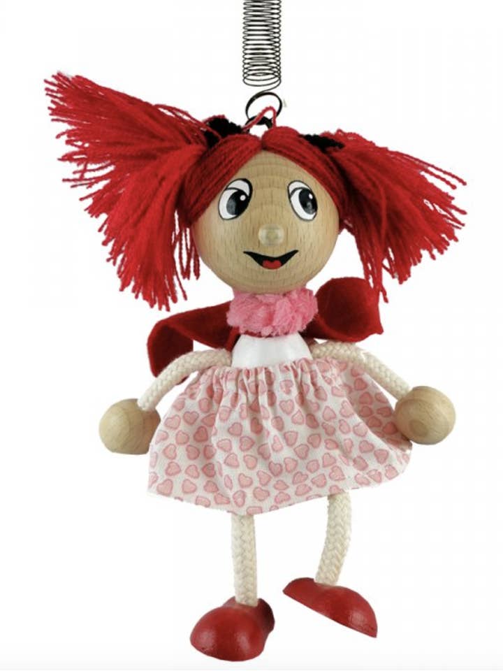 Houten Bouncie Speelgoed - Meisje - Handgemaakt voor wholesale door Toywood