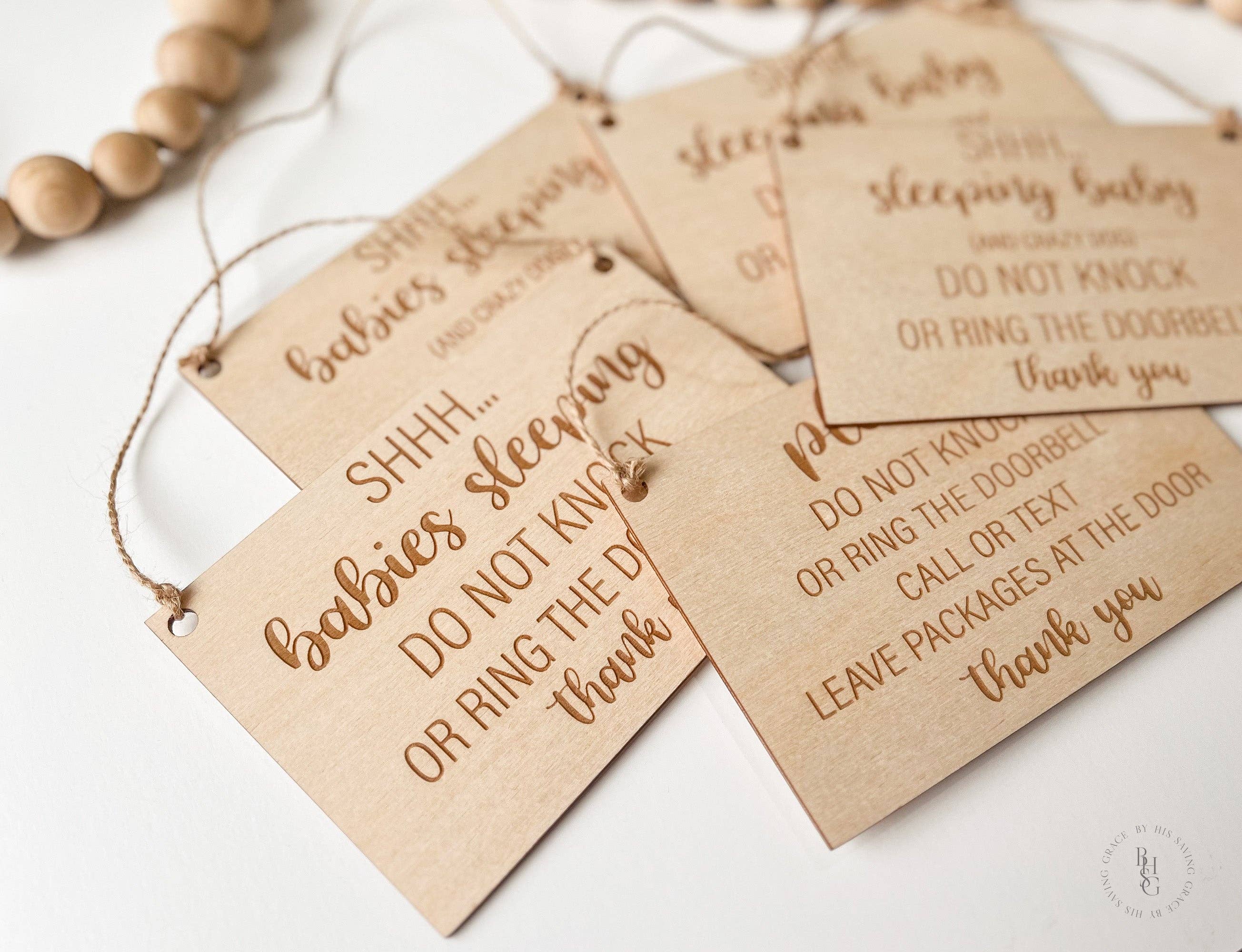 By His Saving Grace, LLC - Wholesale Sign - Wooden Do Not Disturb Sign For Doorbell5