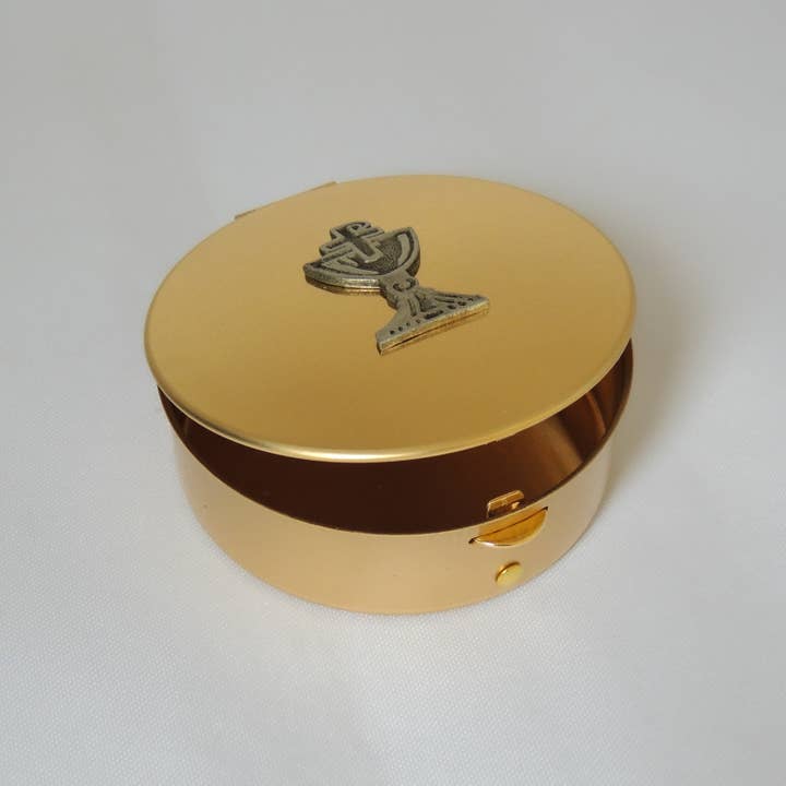 Abbey & CA Gift - Wholesale Decorative Box - Pewter Chalice Pyx