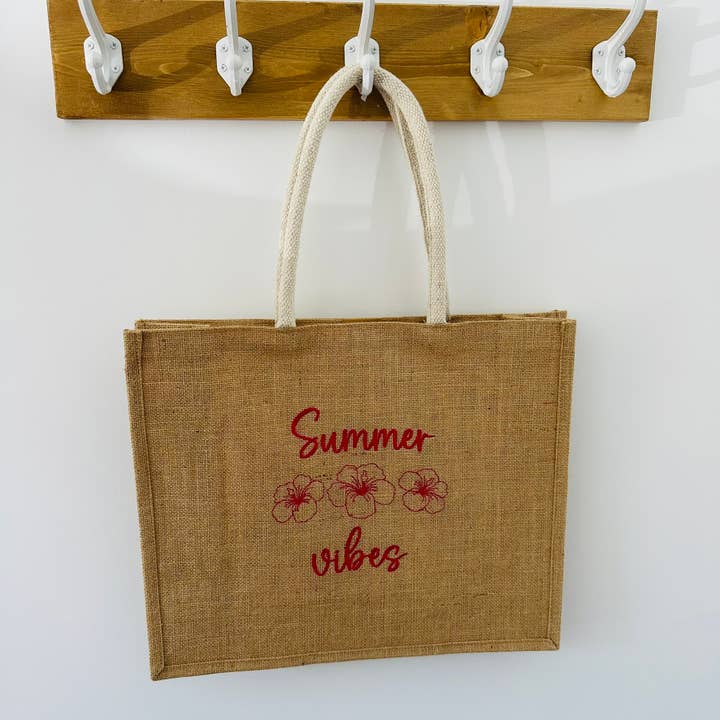 Tote bag, summer vibes for wholesale by L'atelier d'Emilie