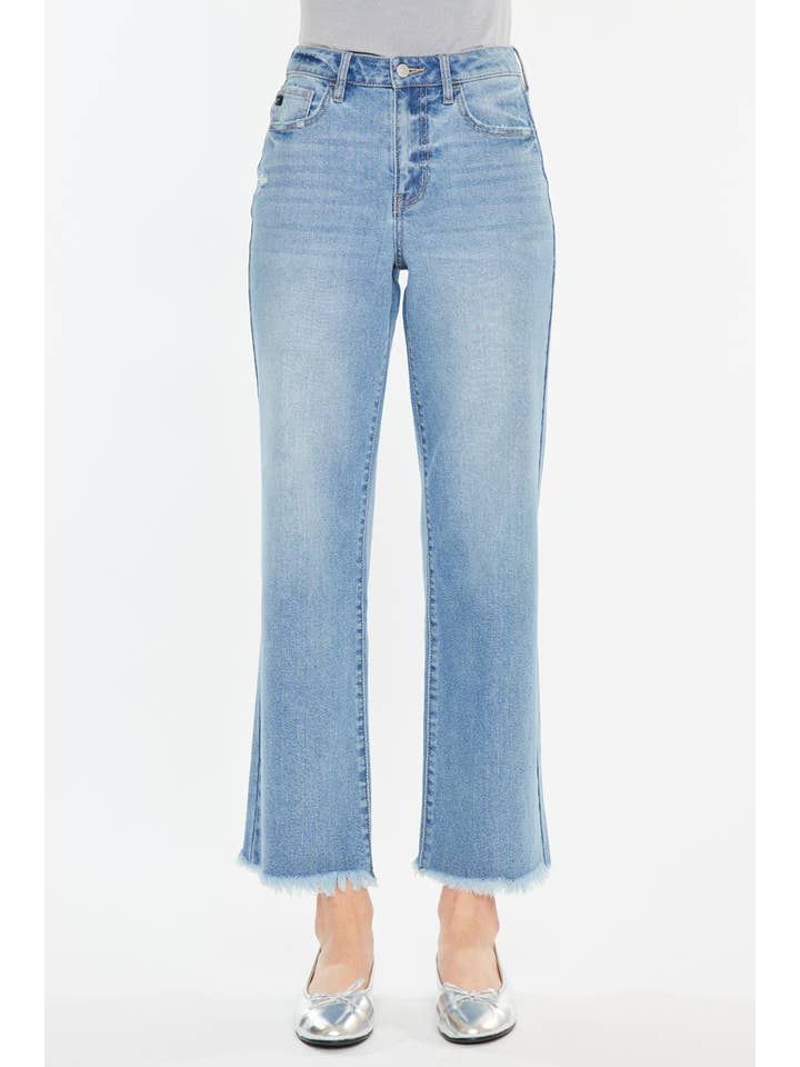 MEDIUM OPEN PACK HIGH RISE SLIM WIDE LEG-KC20059M for wholesale on Faire5