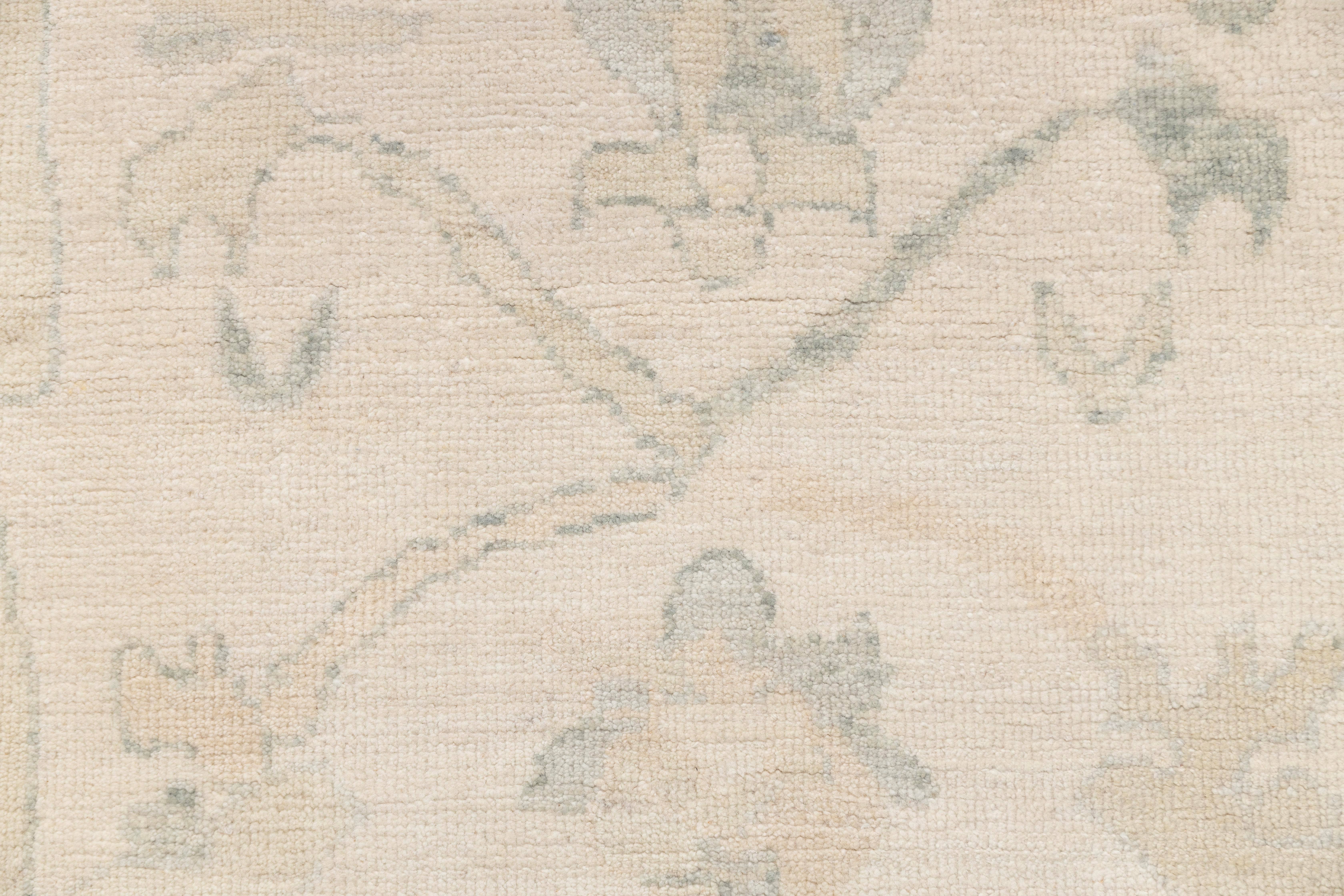 Aesthetic Homes LLC – Tapete por atacado – Tapete de Lã Oushak Creme Marfim, Feito à Mão – JC-61253