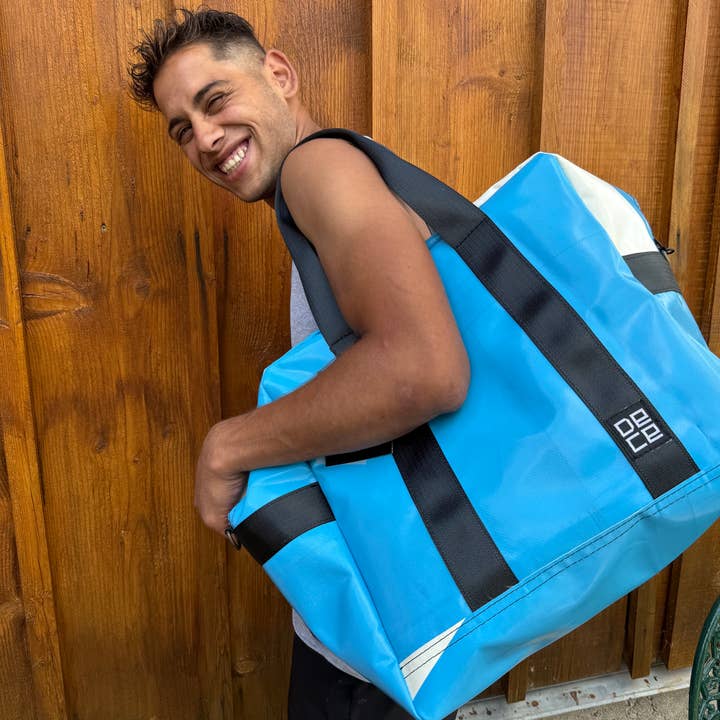 Maxi Bag Ski Boot & Gear Bag (Upcycled Lorry Tarpaulin) for wholesale by DeCe