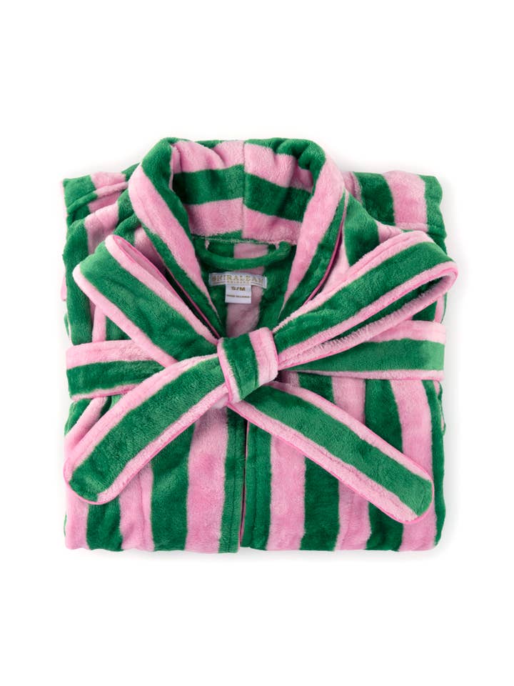 Shiraleah - Wholesale Robe - Women's - ASSORTED SET OF 2 FELICITY STRIPE ROBES, GREEN
