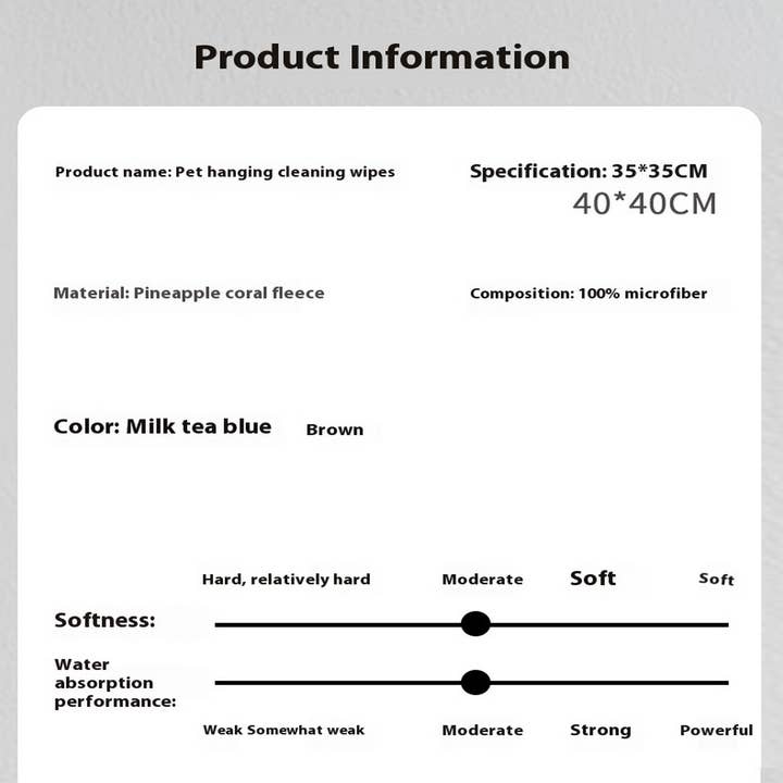 PAWPAWwholesale - Wholesale Pet Towel - Cat/Dog - Soft Hanging Pet Towel for Dogs and Cats_CWMM74937