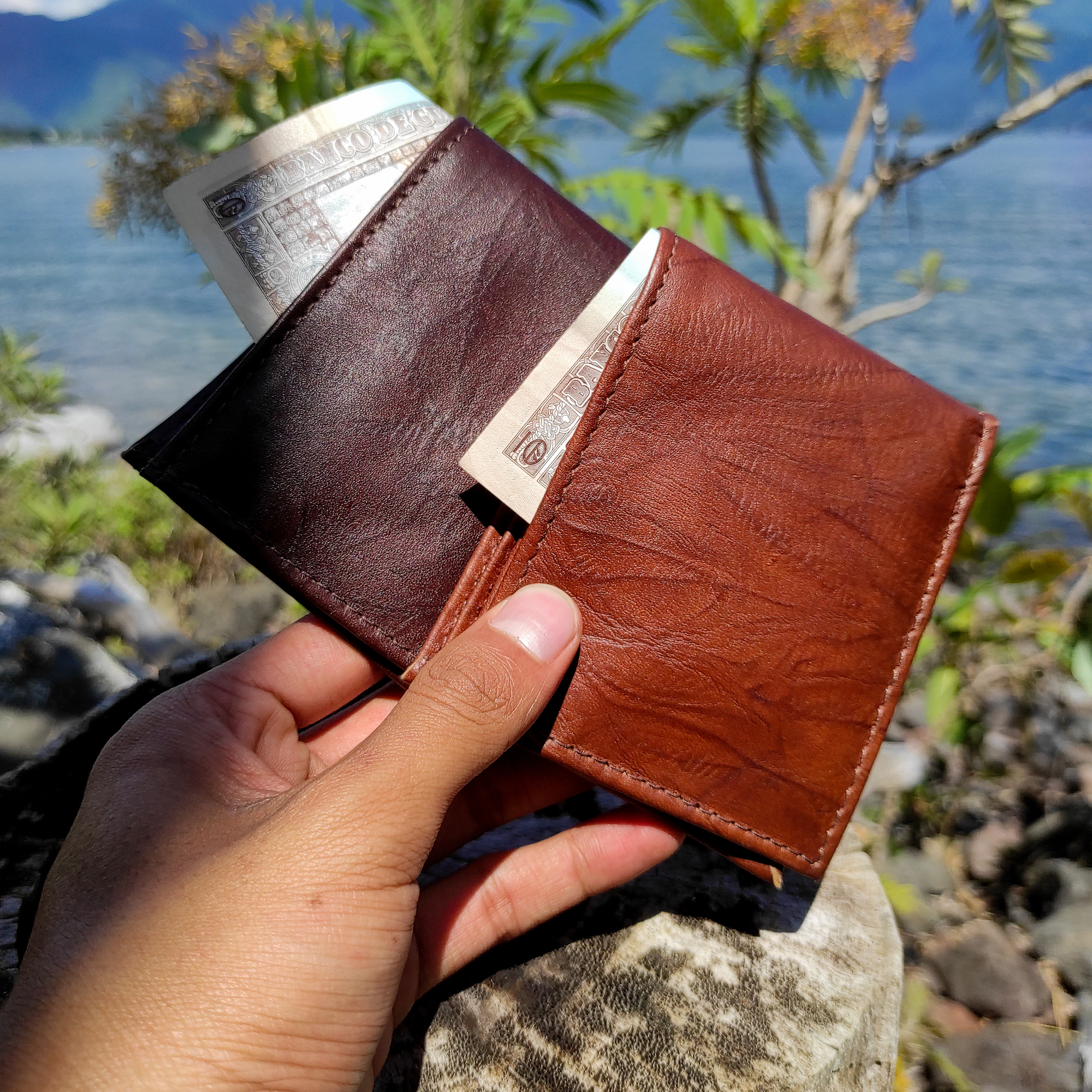 Atitlan Leather - Wholesale Portemonnee - Heren - Tweevoudige leren portemonnee met ID-venster8