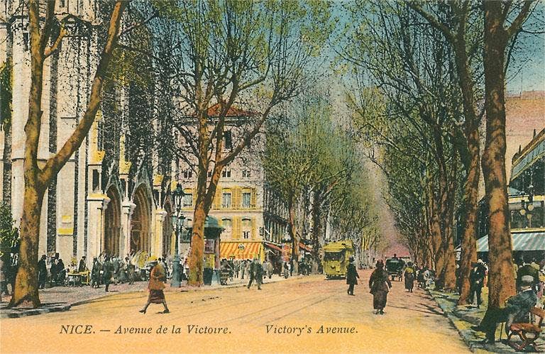 Found Image Press - Wholesale Postcard - Postcard FF-126 Avenue de la Victoire, Nice, France0