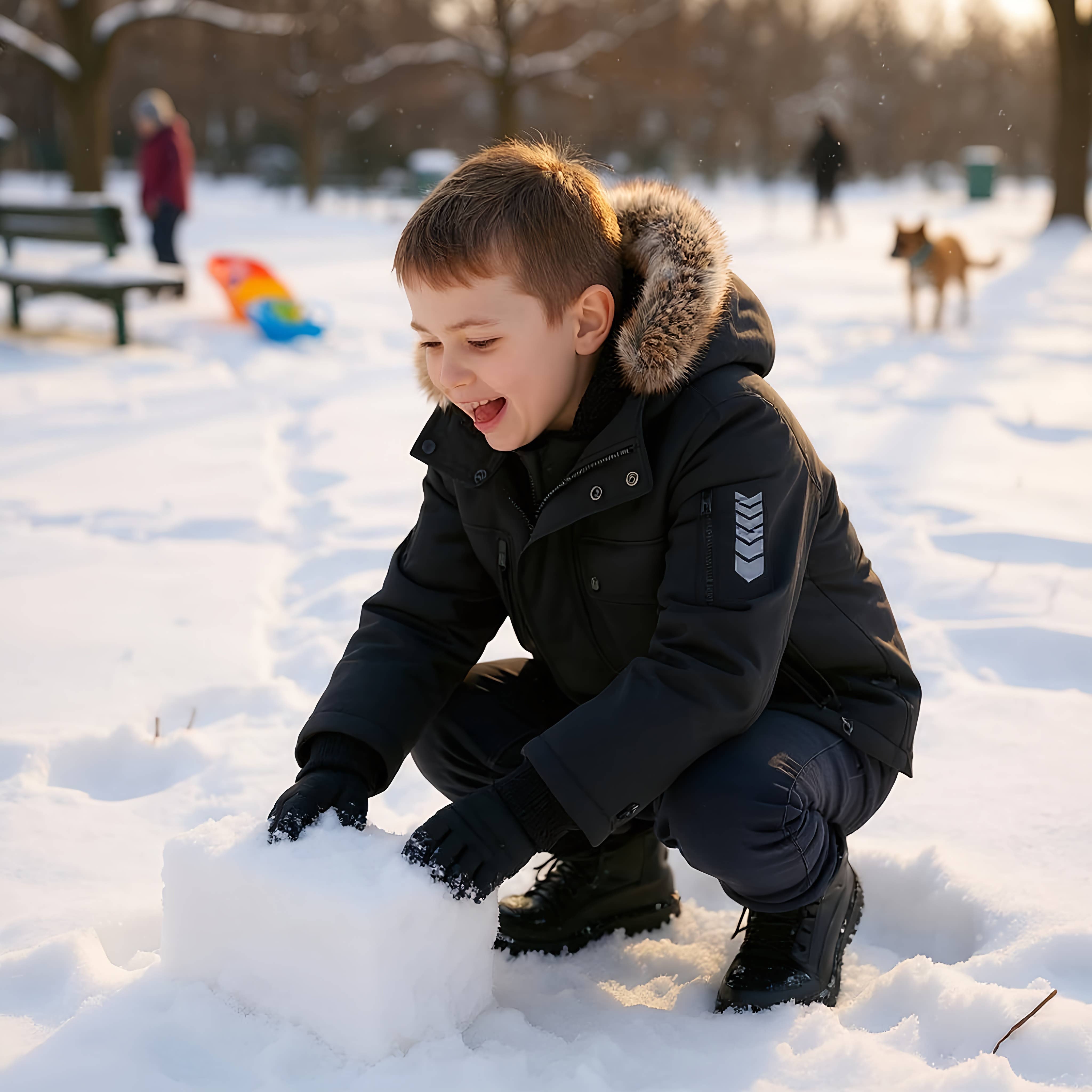 Rokka & Rolla - Wholesale Parka - Kids - Boys' Winter Coat with Faux Fur Hood Parka Jacket35