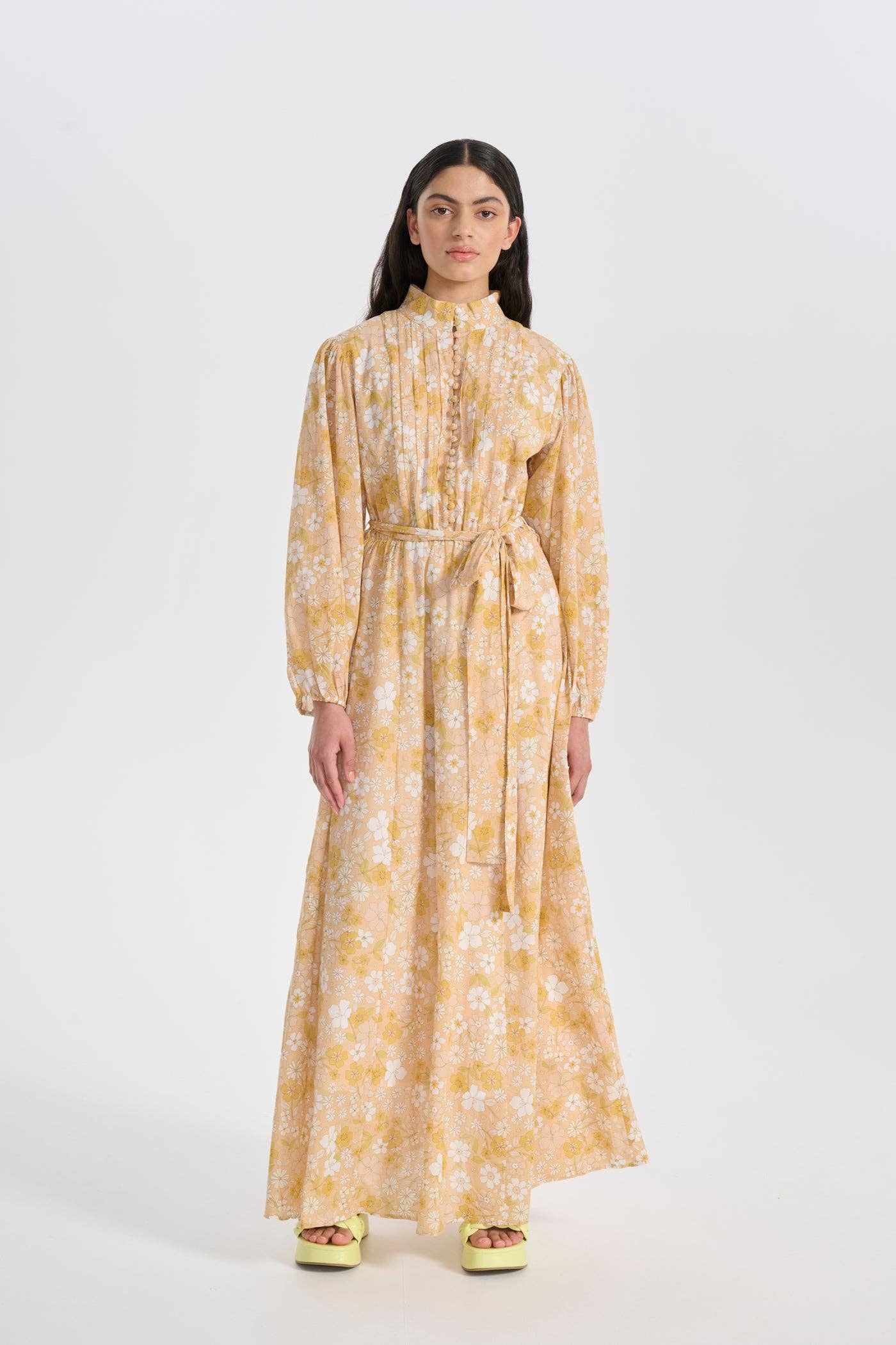 Oli and Kubo - Wholesale Dress – Women's - IZA MAXI SHIRT DRESS - DITSY FLORAL4
