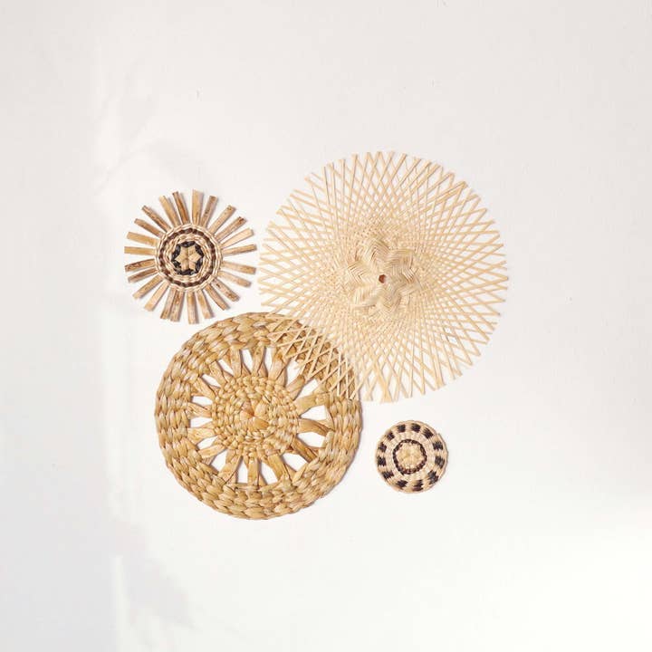 Thaihomeshop - Wholesale Wall Accent - SUK SOM - Wall Hanging Décor (Set of 4)5