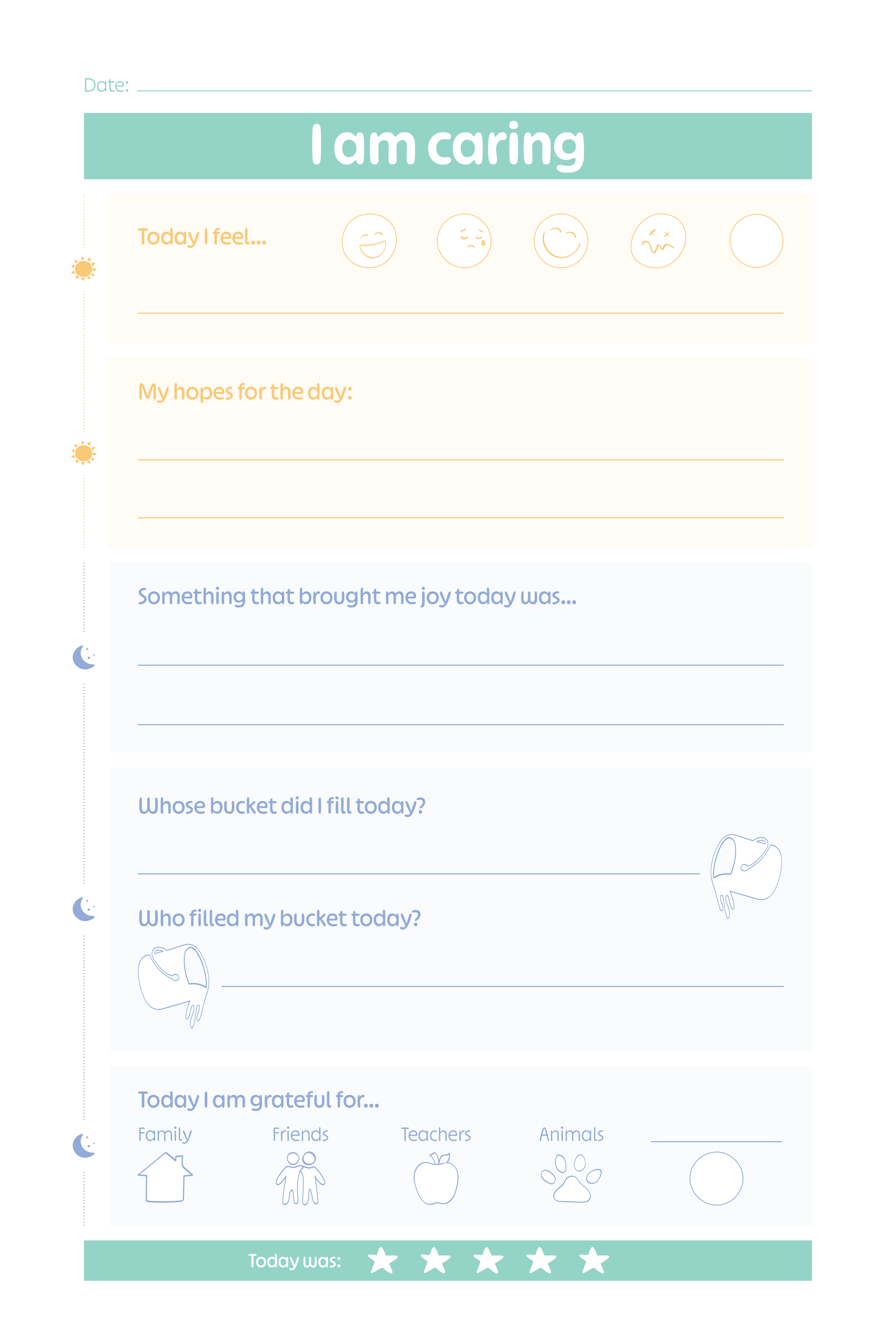Sunshine & Agape - Vente Journal intime – enfant - Journal de gratitude de la famille Smiley - Collection complète2