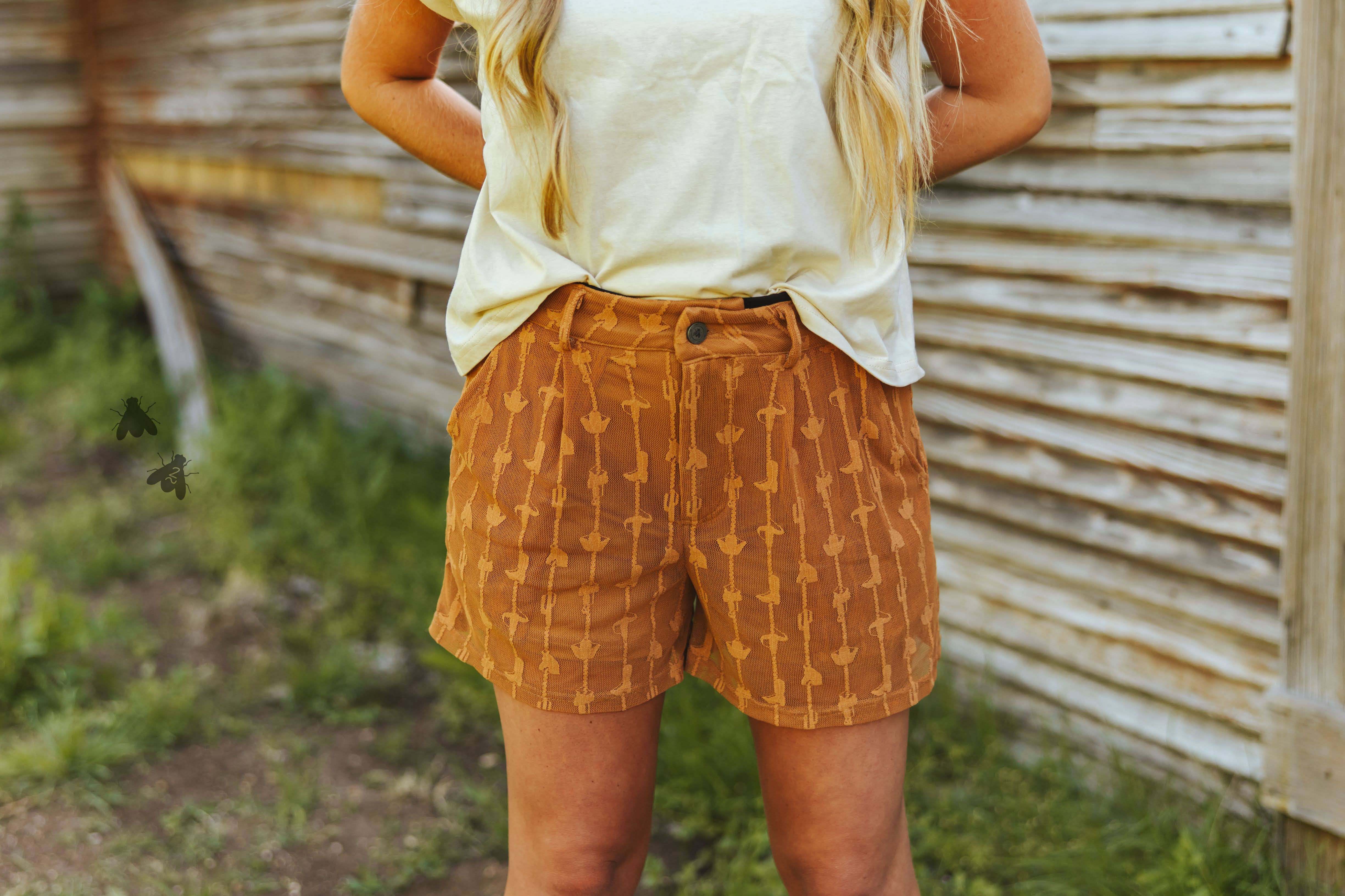 2 Fly Co - Wholesale Shorts - Women's - SADDLE BUMS shorts *SADDLE3