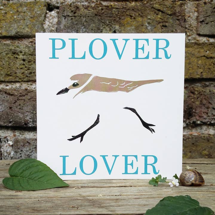 Plover Lover Blank lykønskningskort for engroshandel hos Little Plover
