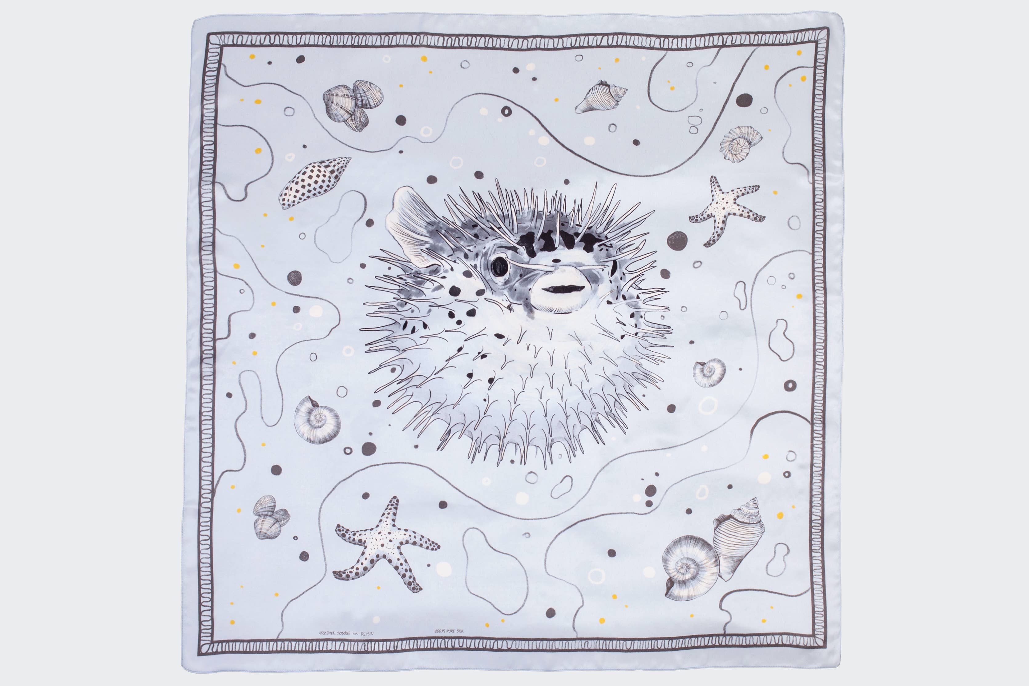 RE:SIN - Wholesale Sjaal - Dames - Zijden sjaal met kogelvis0