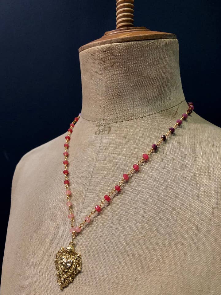 Halsband Verona - Stenar - Regnbåge för wholesale av Fascinato