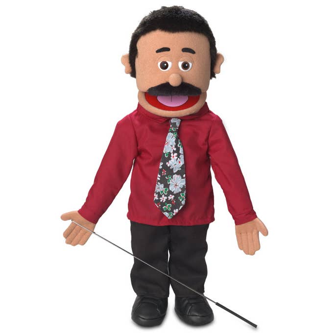 Silly Puppets Carlos, Hispanic Dad Puppet (25") for wholesale by Silly Puppets