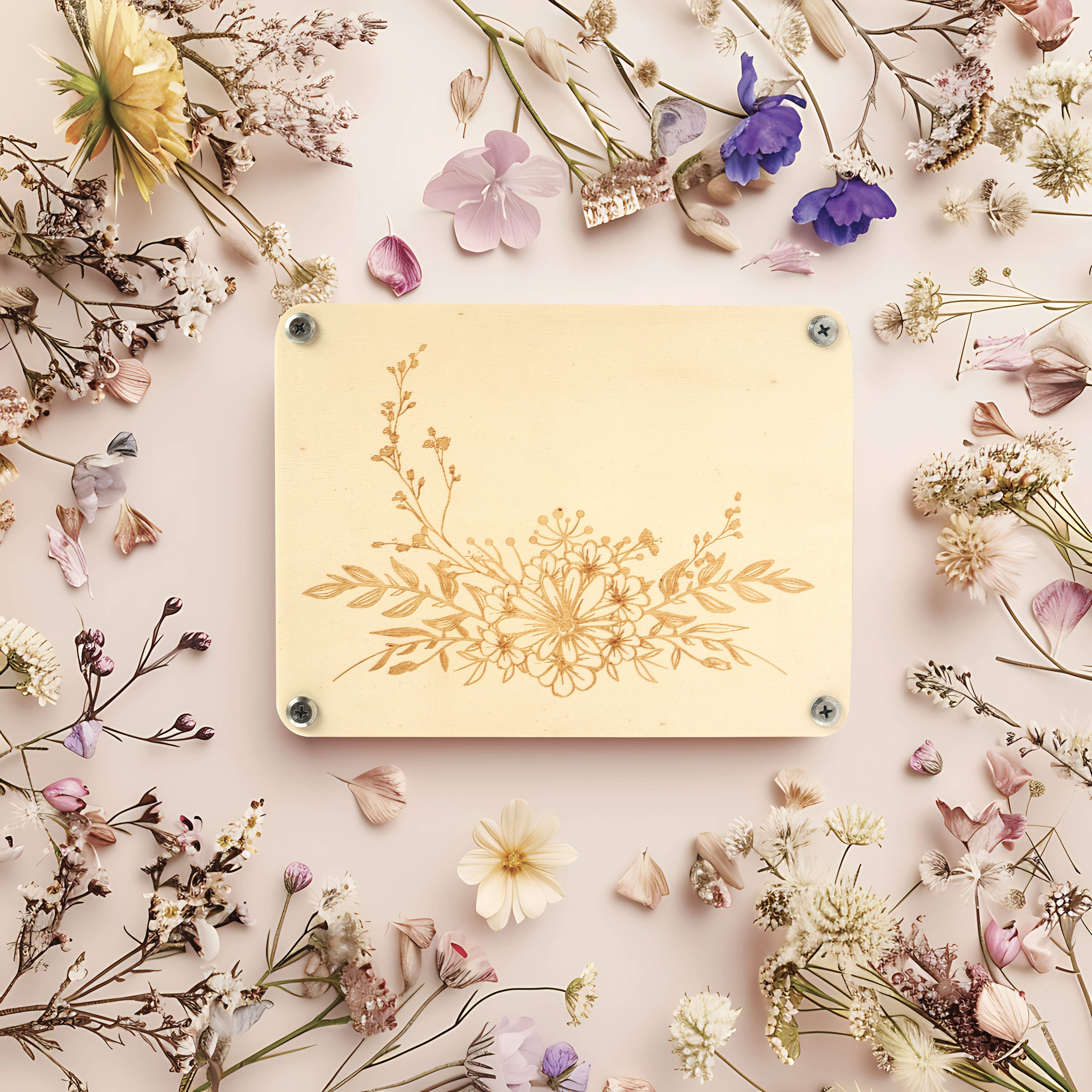 Graine Créative - Vendita all'ingrosso Kit per lavoretti fai da te - Pressa per fiori in legno inciso6