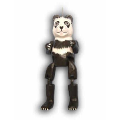Panda Christmas ornament hinged wood for wholesale by Erik & Mike